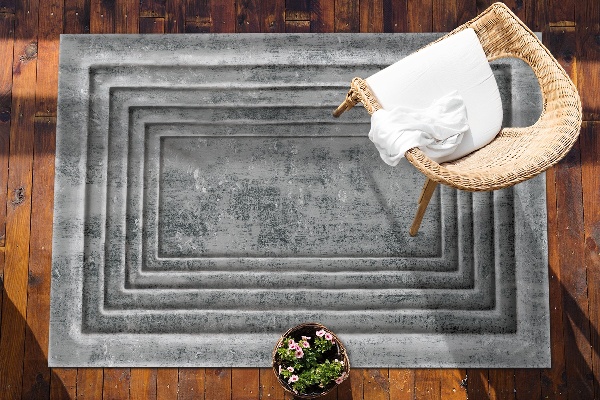 Modern balcony rug Concrete frame