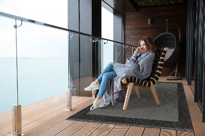 Outdoor carpet for balcony terrace gray frame