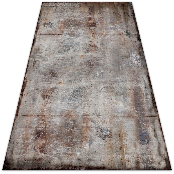 Modern balcony rug rusty sheet