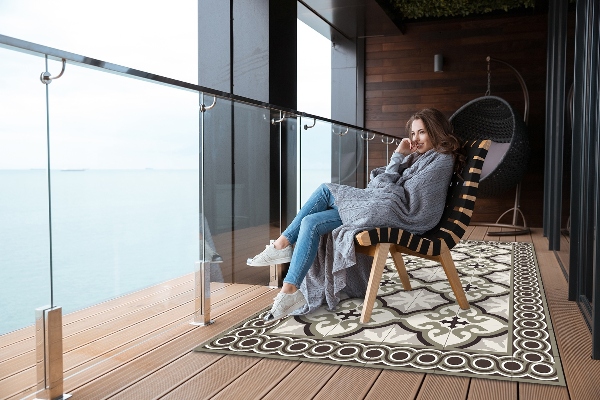 Modern outdoor carpet Spanish model