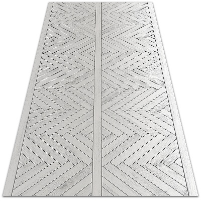 Modern outdoor carpet Plank herringbone
