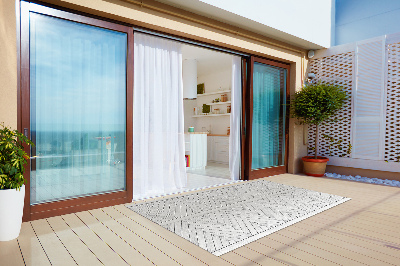 Modern outdoor carpet Plank herringbone