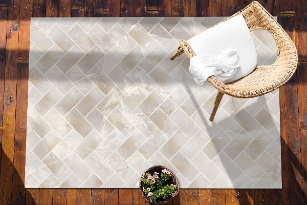 Outdoor mat for patio The marble panels