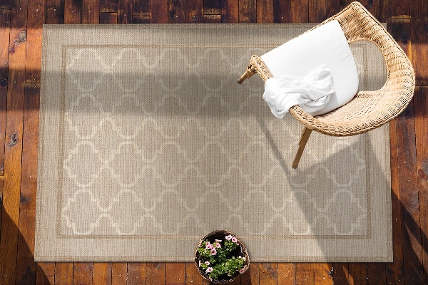 Balcony rug Moroccan clover