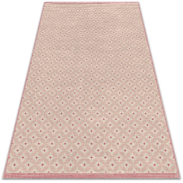 Garden rug Pink oriental pattern