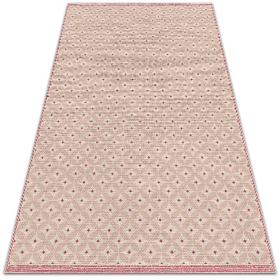 Garden rug Pink oriental pattern