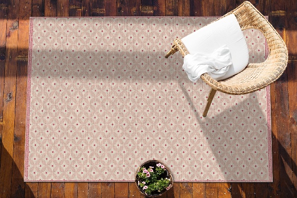 Garden rug Pink oriental pattern