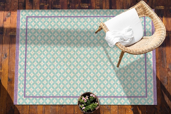 Outdoor terrace carpet Frame and wheels