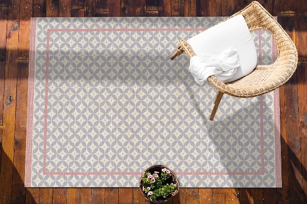 Outdoor terrace carpet Wheels and frames