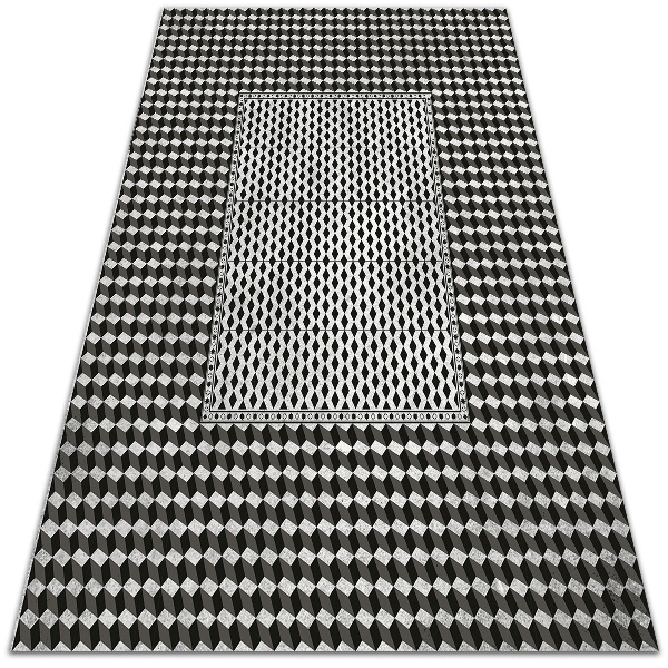 Terrace rug with print 3D pattern