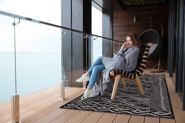 Outdoor carpet for balcony terrace Mix patterns