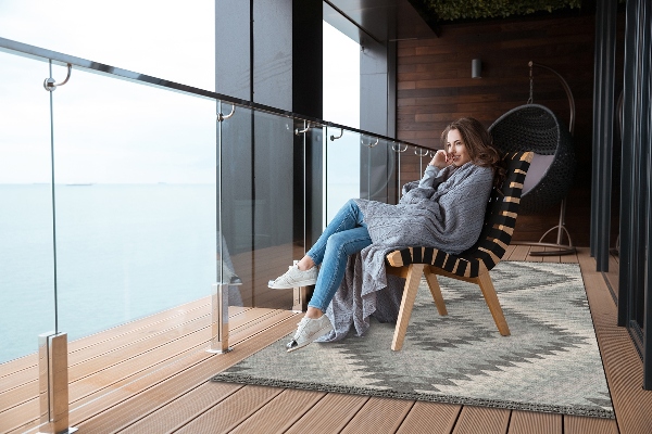 Outdoor rug for terrace Turkish style