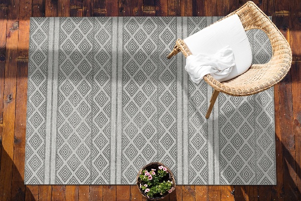 Beautiful outdoor mat Geometric pattern lozenges