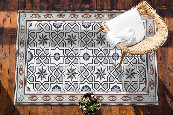 Balcony rug geometric star