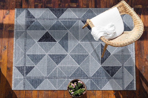 Outdoor garden rug 3D Solids