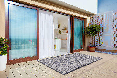 Outdoor carpet for balcony terrace retro style