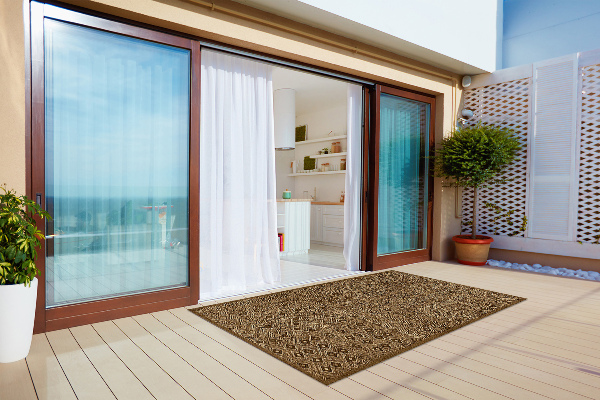 Carpet for terrace garden balcony tribal pattern