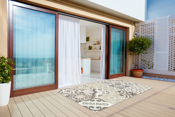 Outdoor terrace carpet Different patterns