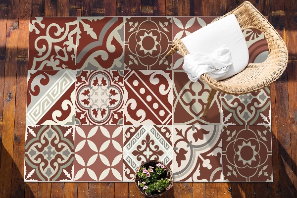 Outdoor mat for patio Vintage talavera