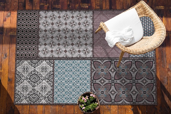 Garden rug amazing pattern The combination of formulas