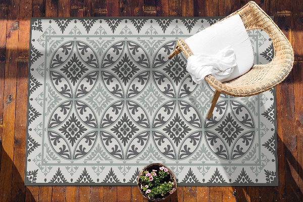 Beautiful outdoor mat geometric abstraction