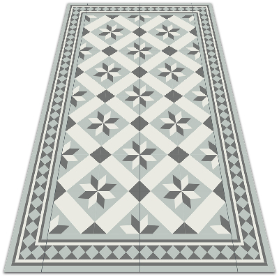 Modern outdoor rug eight-pointed star