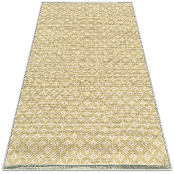 Outdoor mat for patio oriental pattern