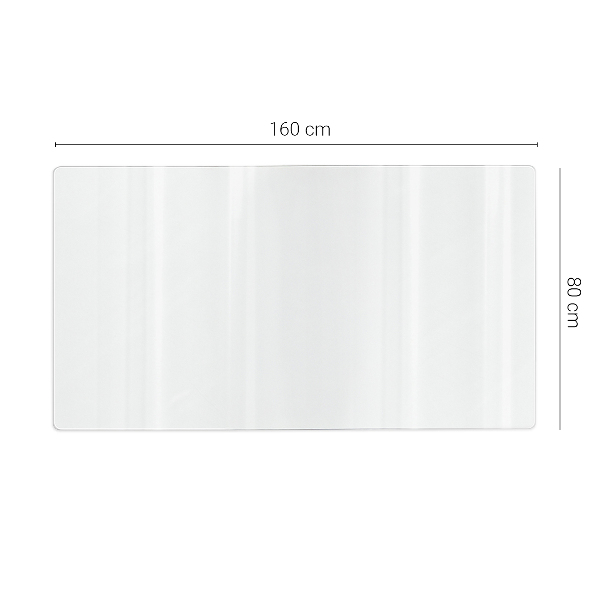 Soft glass for desk
