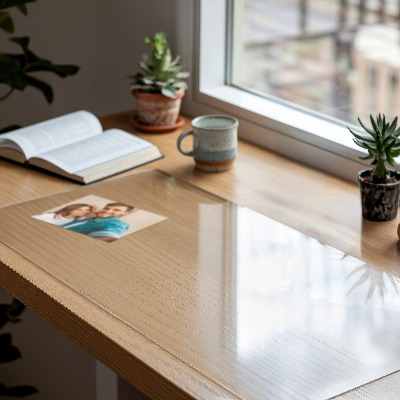 Soft glass for desk