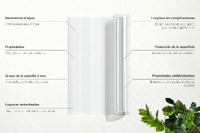 Soft glass for desk
