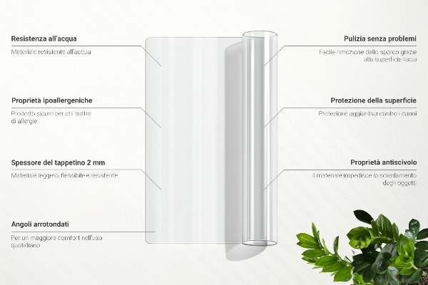Soft glass for desk