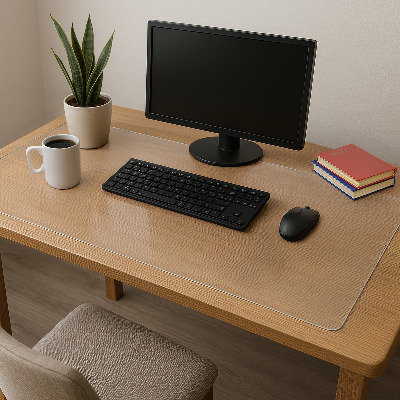 Soft glass for desk