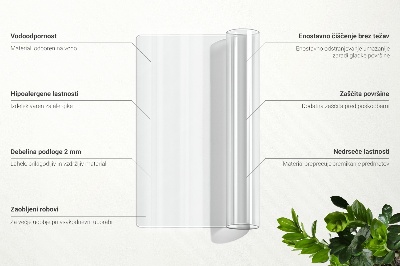 Soft glass for desk