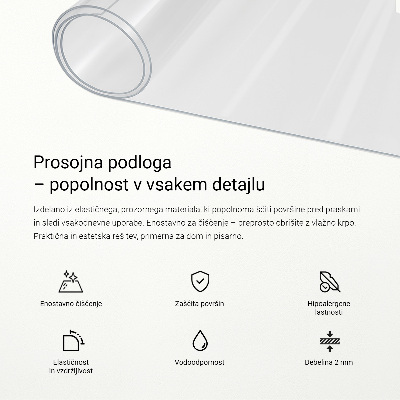 Soft glass for desk
