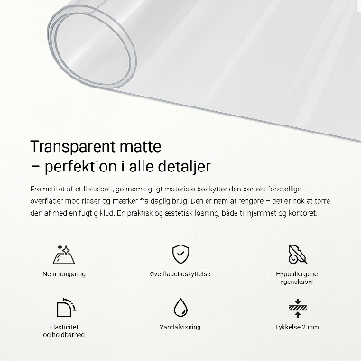 Soft glass for desk