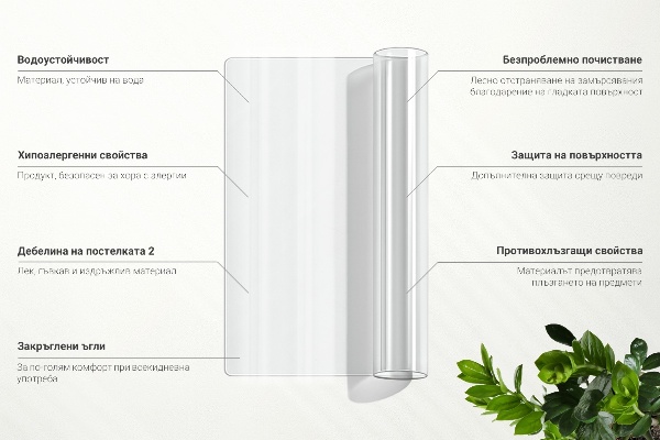 Soft glass for desk
