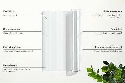 Soft glass for desk