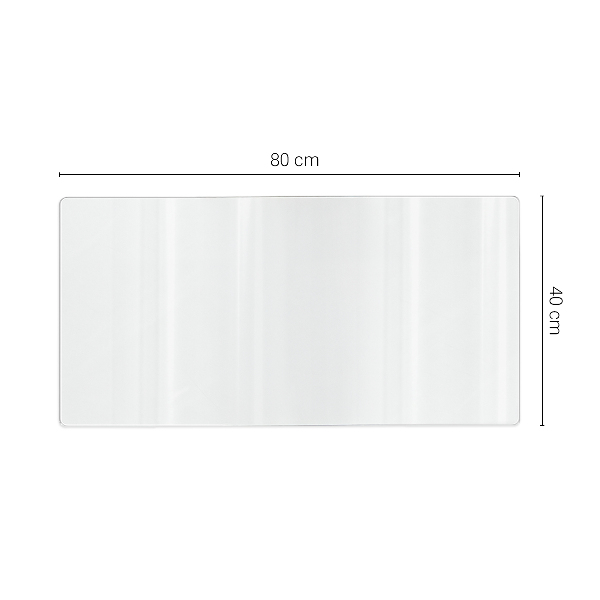 Soft glass for desk