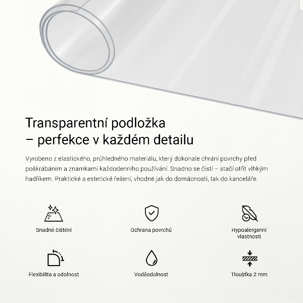Soft glass transparent