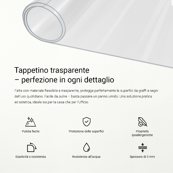 Soft glass transparent