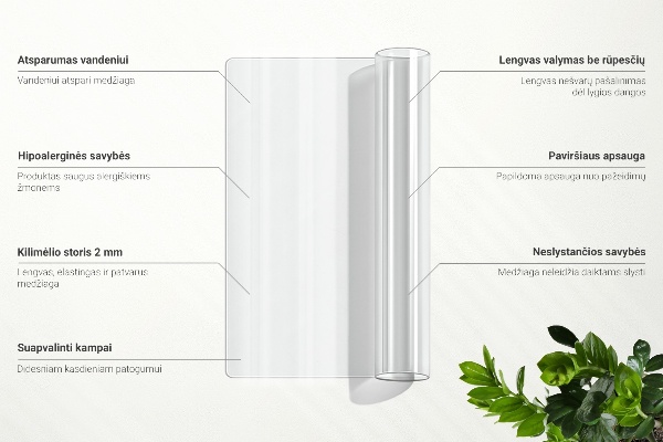 Soft glass transparent