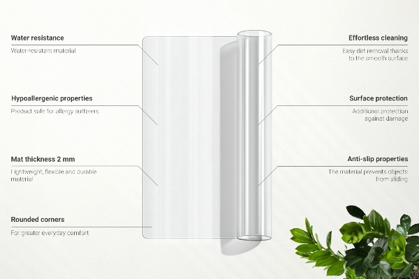 Soft glass transparent