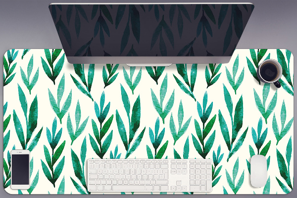Full desk mat Green leaves