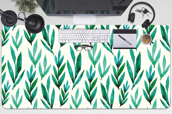 Full desk mat Green leaves