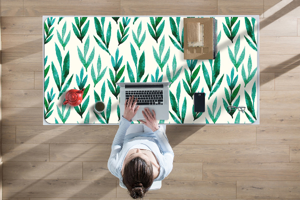 Full desk mat Green leaves