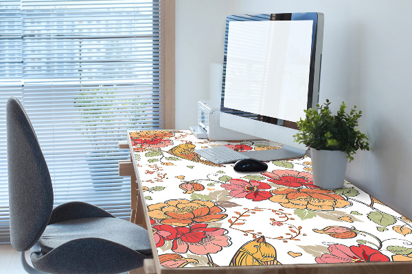 Full desk mat ornament birds