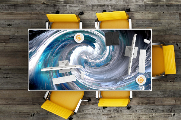 Large desk mat for children Vortex