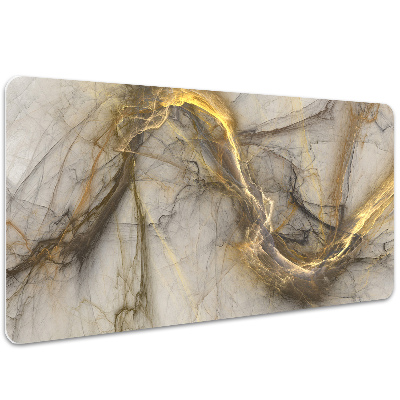 Large desk pad PVC protector Marble gold