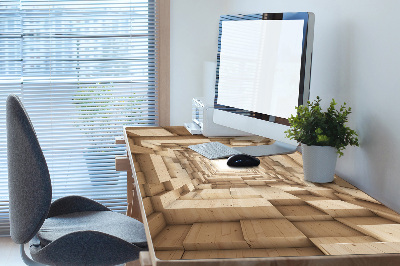 Full desk pad abstract wood
