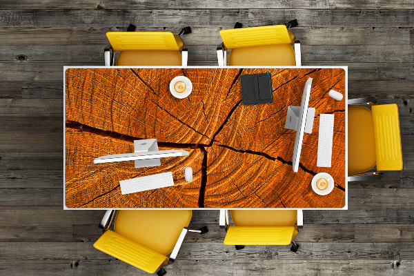 Large desk mat for children Tree trunk